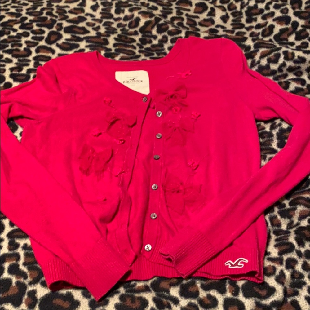 Button Down Pink Cardigan